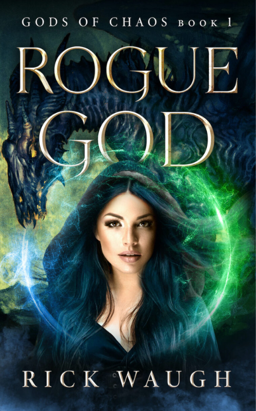 Rogue God Book Cover by fantasy author Rick Waugh